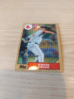 2017 Topps David Price 1987 Design 30th Anniversary #87 Boston Red Sox Refractor - Image 1 of 2