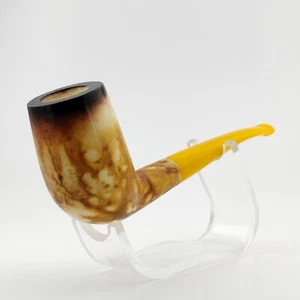 Lee Van Cleef Block Meerschaum Pipe and Tamper,Unique Meerschaum Pipes,With Case - Picture 1 of 10