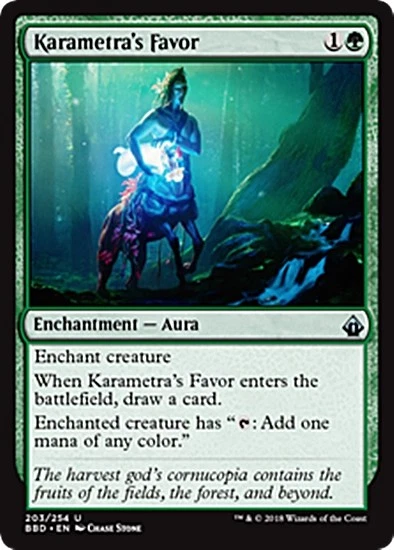 KARAMETRA'S FAVOR ~mtg NM Battlebond Unc x4 - Image 1 of 1