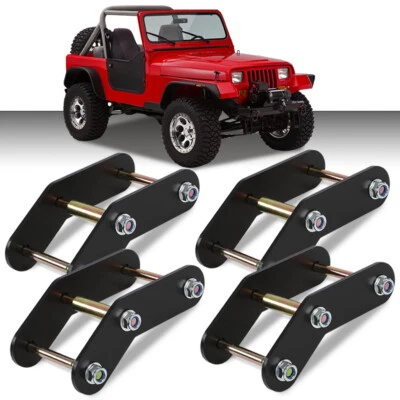 2" Front + Rear Shackle Relocation Lift Kit Fit For 1987-1995 Jeep Wrangler YJ - Image 1 of 4