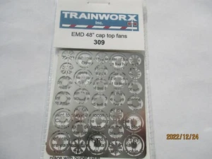 Ventiladores superiores de tapa Trainworx Stock # 309 EMD 48". Escala N - Imagen 1 de 5