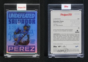 2022 Project 70 Online Exclusive Rainbow Foil /70 UNDEFEATED Salvador Perez #843