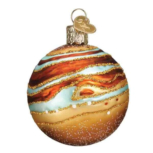 Old World Christmas Jupiter Glass Solar System Largest Planet 22040