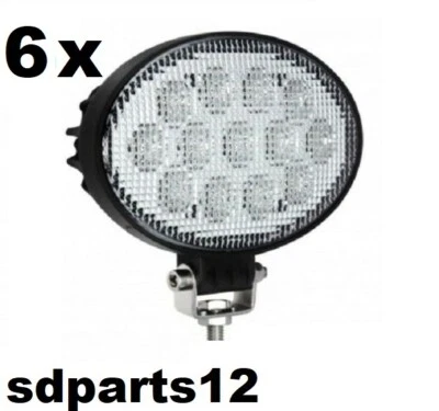 6x 65w Faro Luce Raggio Flood Profondità Tetto Paraurti 6500K 12/24v 13 Led Ip67 - Immagine 1 di 4