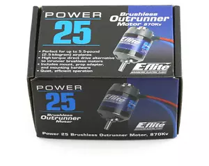 Eflite Power 25 Electric Brushless Outrunner RC Airplane Motor 870kv EFLM4025A - Picture 1 of 4