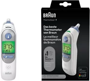 Braun ThermoScan 7 Ohrthermometer IRT6520, Farbcodiertes Digitaldisplay Retoure - Bild 1 von 5