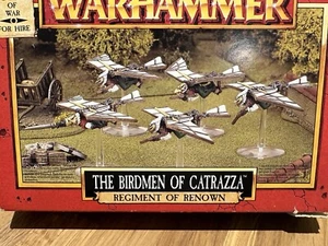 THE BIRDMEN OF CATRAZZA REGIMENT OF RENOWN DOGS OF WAR WARHAMMER FANTASY BATTLE - Picture 1 of 3