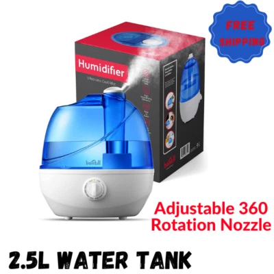 Cool Mist Humidifiers for Bedroom & Large Room Quiet Ultrasonic Air Humidifier - Image 1 of 4