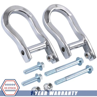 84072462 Tow Hooks Chrome NEW For Chevrolet Silverado Sierra 1500 GMC 2007-2019 — 第 1/4 张图片