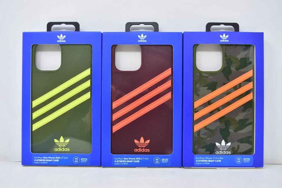 Funda a Presión Adidas 3 Rayas para Apple iPhone 12 Pro Max 6.7 pulgadas ¡Nueva!! Foto 1 de 1