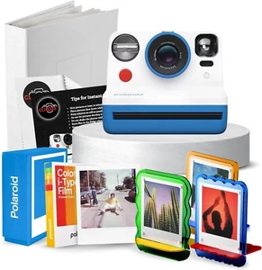 Polaroid NOW Instant Camera Bundle - Includes NOW Camera, Film, Album, Frames - Picture 1 of 5