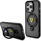 Ferrari Hardcase for iPhone 15 Pro Max 6.7" with MagSafe & Ring Stand Black New