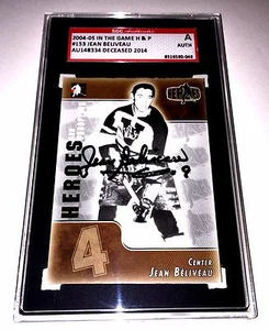 JEAN BELIVEAU SIGNED 2004/05 HEROES AND PROSPECTS CARD #153 SGC AUTHENTICATED - Picture 1 of 1