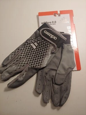 Guantes de Bateo Adidas Adizero 2.0 Talla M. Pittards Cuero Palma. Nuevo. Negro, gris Foto 1 de 3