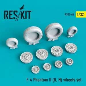 1/32 Reskit RS32-0064 F-4B/N Phantom II wheels set - Picture 1 of 1