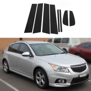 For Chevrolet Cruze Facelift Hatchback 2013-2015 Black Pillar Posts Door Trim - Picture 1 of 14