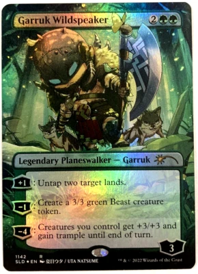 MTG Garruk Wildspeaker *BORDERLESS FOIL* Secret Lair Drop Series 1142 NM - Image 1 of 4