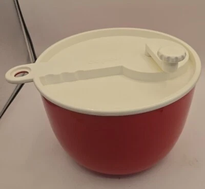 Giratorio de ensalada roja vintage Copco tapa blanca Sam Lebowitz #604 Foto 1 de 4