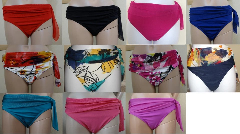 Calça de biquíni de natação Be Creative nova com etiqueta com gravata de faixa de malha na lateral, 8,10,12,14,1 - Imagem 1 de 1