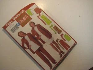 5064 Cardigan Dress Butterick Sewing Pattern Misses' Sz 12 14 16 - Picture 1 of 3