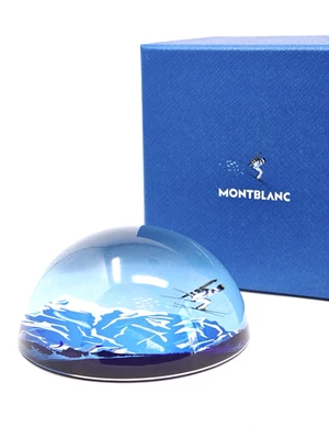 Montblanc Paper Weight Scenic Crystal Meisterstuck Ski Desk Glass MB130740 6354 - image 1 of 4