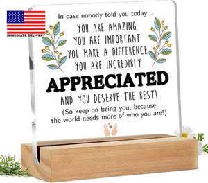 Inspirierende Dankeschön-Geschenke für Frauen Männer - Weihnachten Wertschätzung Geschenke für T - Bild 1 von 8