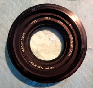 Aerojet Delft 6" F.L. f/2.8 Type I 7438-2009-1 Aerial Recon Camera Lens 76792 - Picture 1 of 2