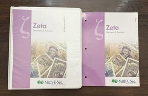 Math U See Zeta Student Workbook and Test Books Consumable Set - Picture 1 of 3