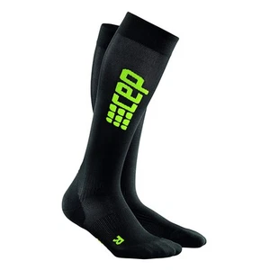 CEP Womens Pro+ Ultralight Compression Running Socks Black Green - Size 4 (IV) - Picture 1 of 8