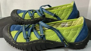 J-41 Women's Shoes Adventure On Sideline Strappy Sport Lime Royal Size 7.5 - Picture 1 of 5