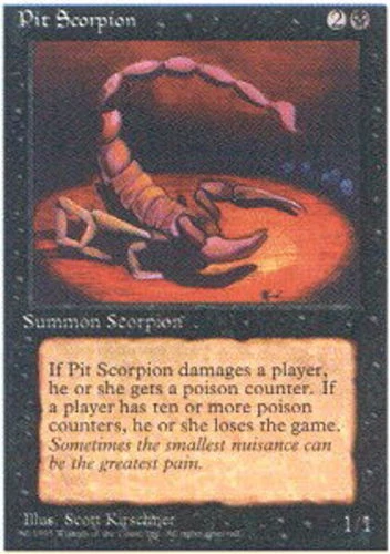 4x FBB Korean Pit Scorpion ~ Moderately Played 4th Edition Fourth Foreign 4 x4 P - Image 1 of 1