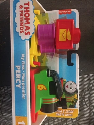 Thomas & Friends Toddler Toy My First Percy Push-Along Train with Stacking Cargo - Image 1 of 4