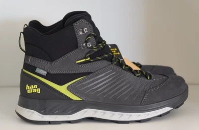 Hanwag Blueridge Low ES Hiking Shoes Waterproof Leather Men 10.5 Asphalt Yellow - Image 1 of 4