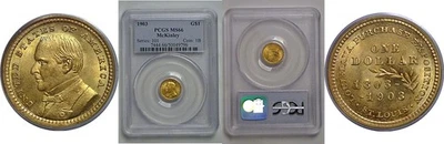 1903  La. Purchase - McKinley $1 Gold Commemorative PCGS MS-66 - Image 1 of 3
