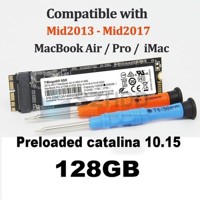 128GB SSD For 2013 2014 2015 Apple MacBook PRO A1502 A1398 EMC 2674 2678 2745 - Image 1 of 4