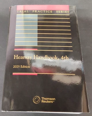 Hearsay Handbook 4th 2025 Edition Paperback - Image 1 of 4