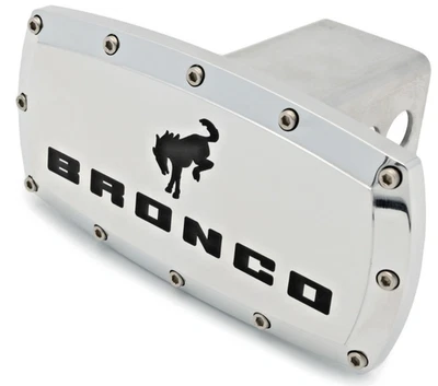 Cubierta receptora enganche grabado pulido Ford Bronco - Aluminio Billet - Hecho en EE. UU. Foto 1 de 4