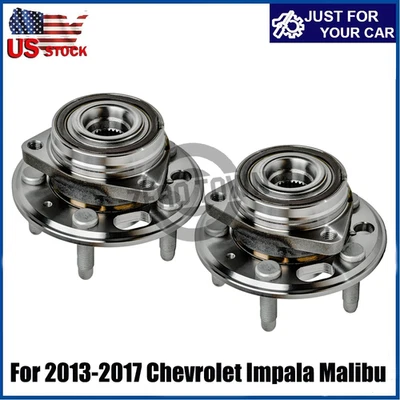 Pair Front or Rear Wheel Hub & Bearings For 2013-2017 Chevrolet Impala Malibu Foto 1 de 4