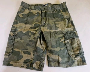 The North Face Mens Camo Camouflage Khaki Green Shorts W32 Army Military Pockets - Picture 1 of 15