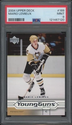 2004 Upper Deck Young Guns #189 Mario Lemieux SSP Rare SP Mint PSA 9 - Image 1 of 2