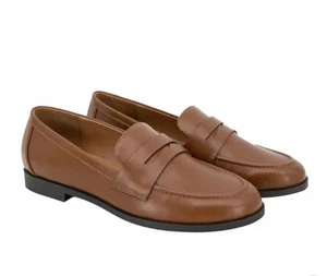 Kensie Damas Talla 8.5 Penny Mocasines Zapatos Sin Cordones, Coñac Nuevos (SIN CAJA) - Imagen 1 de 4