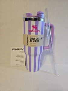 Stanley X Oasis Purple Cabana 40 oz Quencher Tumbler NEW - Picture 1 of 7