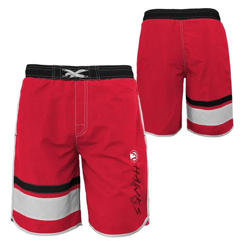 Outerstuff NBA Youth Boys (8-20) Atlanta Hawks Color Block Swim Trunks Cover