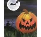 Painting By Numbers Halloween Pumpkin Bat And Haunted House Design Canvas Decors