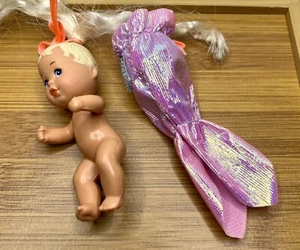 Vintage Mermaid Skipper And The Sea Twin Baby Replacement Doll Barbie 1985 3” - Picture 1 of 10