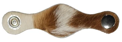 GALLANTO White Brown Hair on Leather Vest Waistcoat Extender Accessories