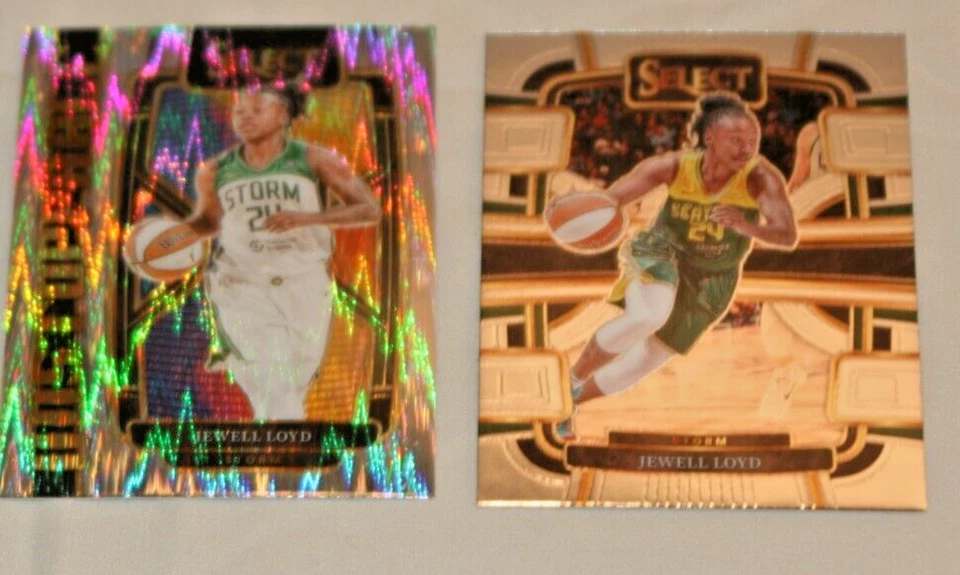JEWELL LOYD 2024 SELECT WNBA UNSTOPPABLE FLASH PRIZM & CONCOURSE #5&6 SEATTLE - Image 1 of 1
