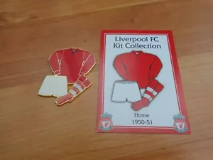 LIVERPOOL DANBURY MINT KIT COLLECTION 1950-51 HOME SHIRT ENAMEL PLAQUE BADGE - Picture 1 of 3