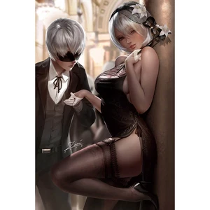 Póster impermeable Nier Automata 2B desplazamiento de pared decoración regalos otaku 60*90CM #23 - Imagen 1 de 2