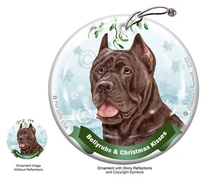 Bellyrubs & Kisses Ornament - Chocolate Cane Corso 058B - Picture 1 of 1
